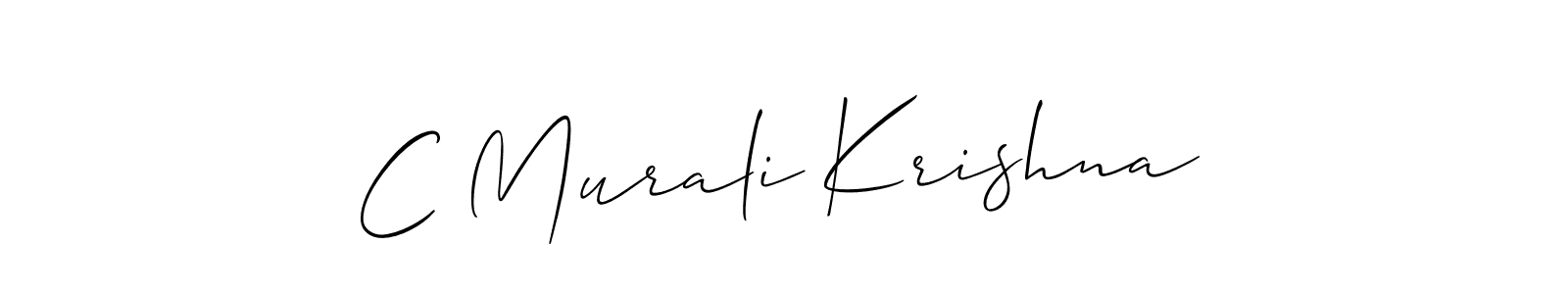 C Murali Krishna stylish signature style. Best Handwritten Sign (Allison_Script) for my name. Handwritten Signature Collection Ideas for my name C Murali Krishna. C Murali Krishna signature style 2 images and pictures png