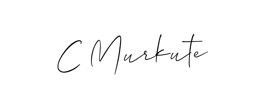 You should practise on your own different ways (Allison_Script) to write your name (C Murkute) in signature. don't let someone else do it for you. C Murkute signature style 2 images and pictures png