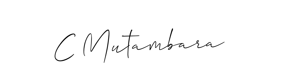 Also You can easily find your signature by using the search form. We will create C Mutambara name handwritten signature images for you free of cost using Allison_Script sign style. C Mutambara signature style 2 images and pictures png