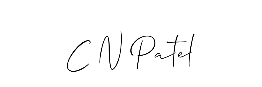 C N Patel stylish signature style. Best Handwritten Sign (Allison_Script) for my name. Handwritten Signature Collection Ideas for my name C N Patel. C N Patel signature style 2 images and pictures png