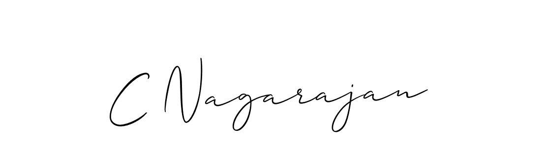 Make a beautiful signature design for name C Nagarajan. With this signature (Allison_Script) style, you can create a handwritten signature for free. C Nagarajan signature style 2 images and pictures png