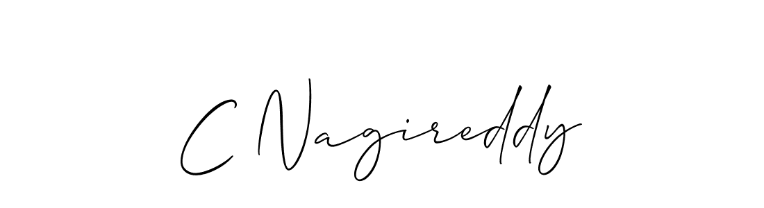 Make a short C Nagireddy signature style. Manage your documents anywhere anytime using Allison_Script. Create and add eSignatures, submit forms, share and send files easily. C Nagireddy signature style 2 images and pictures png