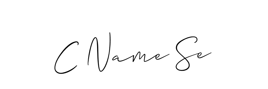 You should practise on your own different ways (Allison_Script) to write your name (C Name Se) in signature. don't let someone else do it for you. C Name Se signature style 2 images and pictures png