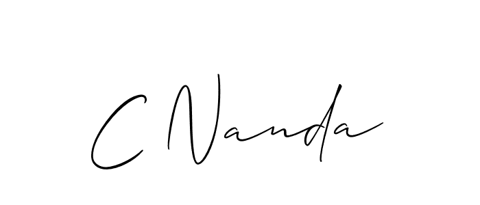 Make a short C Nanda signature style. Manage your documents anywhere anytime using Allison_Script. Create and add eSignatures, submit forms, share and send files easily. C Nanda signature style 2 images and pictures png