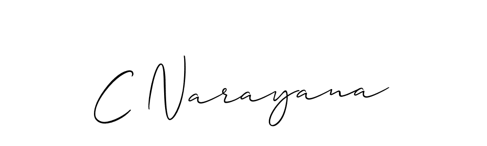 C Narayana stylish signature style. Best Handwritten Sign (Allison_Script) for my name. Handwritten Signature Collection Ideas for my name C Narayana. C Narayana signature style 2 images and pictures png