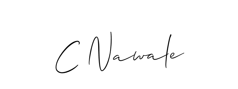How to Draw C Nawale signature style? Allison_Script is a latest design signature styles for name C Nawale. C Nawale signature style 2 images and pictures png