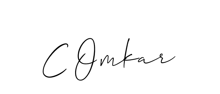 It looks lik you need a new signature style for name C Omkar. Design unique handwritten (Allison_Script) signature with our free signature maker in just a few clicks. C Omkar signature style 2 images and pictures png