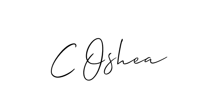 Also You can easily find your signature by using the search form. We will create C Oshea name handwritten signature images for you free of cost using Allison_Script sign style. C Oshea signature style 2 images and pictures png