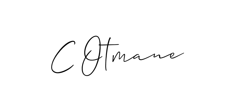 How to make C Otmane signature? Allison_Script is a professional autograph style. Create handwritten signature for C Otmane name. C Otmane signature style 2 images and pictures png