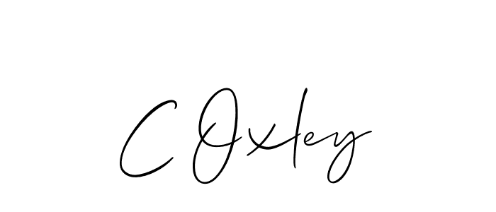 You should practise on your own different ways (Allison_Script) to write your name (C Oxley) in signature. don't let someone else do it for you. C Oxley signature style 2 images and pictures png