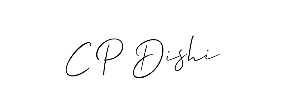 How to Draw C P Dishi signature style? Allison_Script is a latest design signature styles for name C P Dishi. C P Dishi signature style 2 images and pictures png