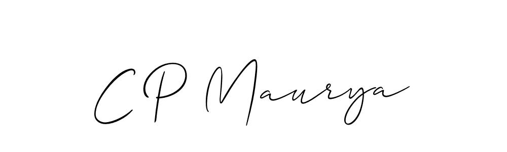 Design your own signature with our free online signature maker. With this signature software, you can create a handwritten (Allison_Script) signature for name C P Maurya. C P Maurya signature style 2 images and pictures png