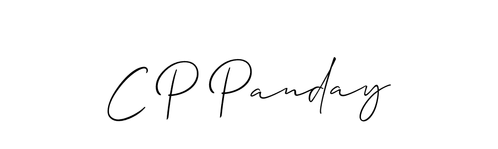 Allison_Script is a professional signature style that is perfect for those who want to add a touch of class to their signature. It is also a great choice for those who want to make their signature more unique. Get C P Panday name to fancy signature for free. C P Panday signature style 2 images and pictures png
