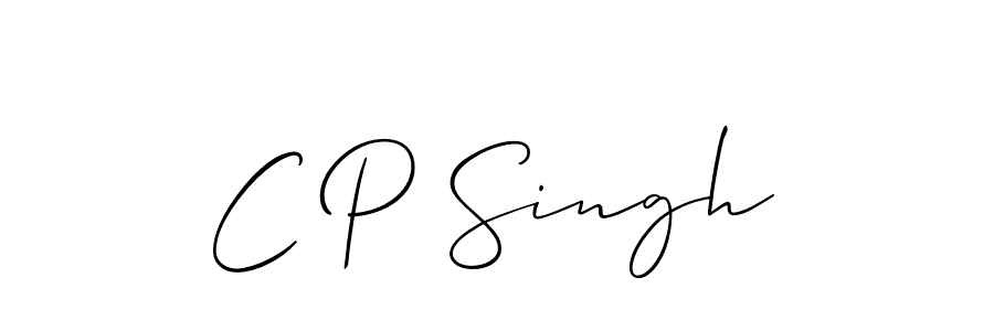 Make a beautiful signature design for name C P Singh. With this signature (Allison_Script) style, you can create a handwritten signature for free. C P Singh signature style 2 images and pictures png