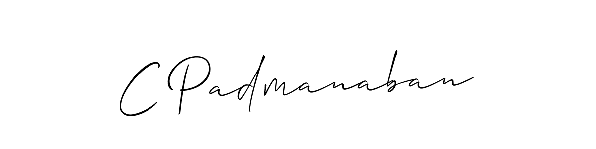 Make a beautiful signature design for name C Padmanaban. Use this online signature maker to create a handwritten signature for free. C Padmanaban signature style 2 images and pictures png