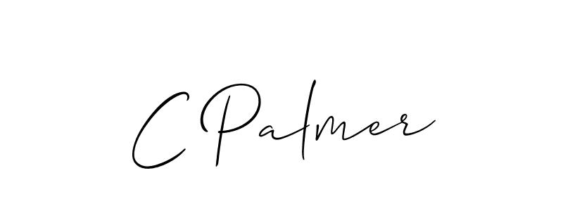 Use a signature maker to create a handwritten signature online. With this signature software, you can design (Allison_Script) your own signature for name C Palmer. C Palmer signature style 2 images and pictures png