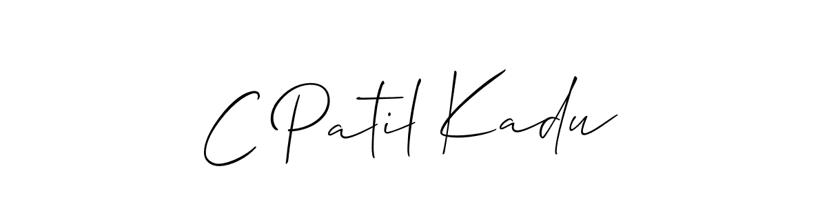 Design your own signature with our free online signature maker. With this signature software, you can create a handwritten (Allison_Script) signature for name C Patil Kadu. C Patil Kadu signature style 2 images and pictures png