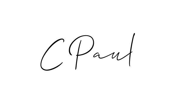 How to Draw C Paul signature style? Allison_Script is a latest design signature styles for name C Paul. C Paul signature style 2 images and pictures png