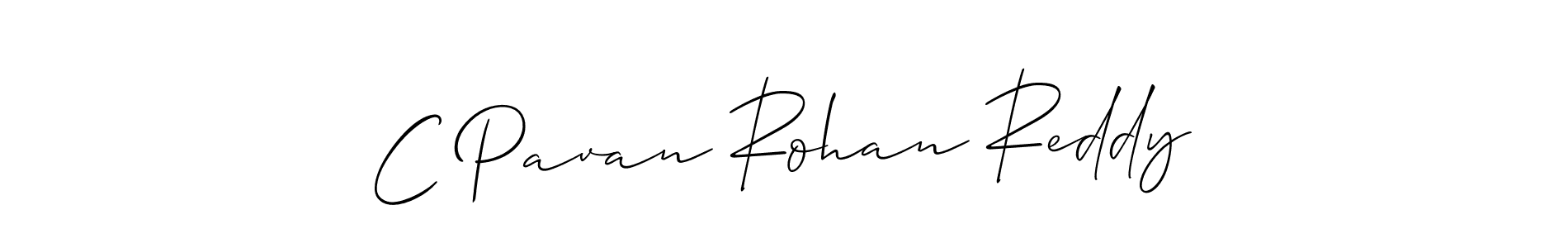 How to make C Pavan Rohan Reddy signature? Allison_Script is a professional autograph style. Create handwritten signature for C Pavan Rohan Reddy name. C Pavan Rohan Reddy signature style 2 images and pictures png