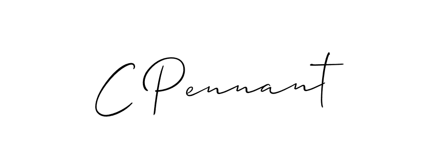 C Pennant stylish signature style. Best Handwritten Sign (Allison_Script) for my name. Handwritten Signature Collection Ideas for my name C Pennant. C Pennant signature style 2 images and pictures png