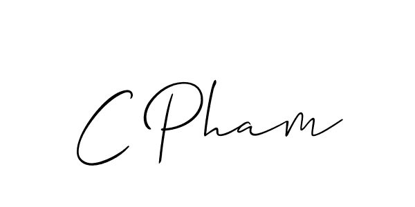 Use a signature maker to create a handwritten signature online. With this signature software, you can design (Allison_Script) your own signature for name C Pham. C Pham signature style 2 images and pictures png