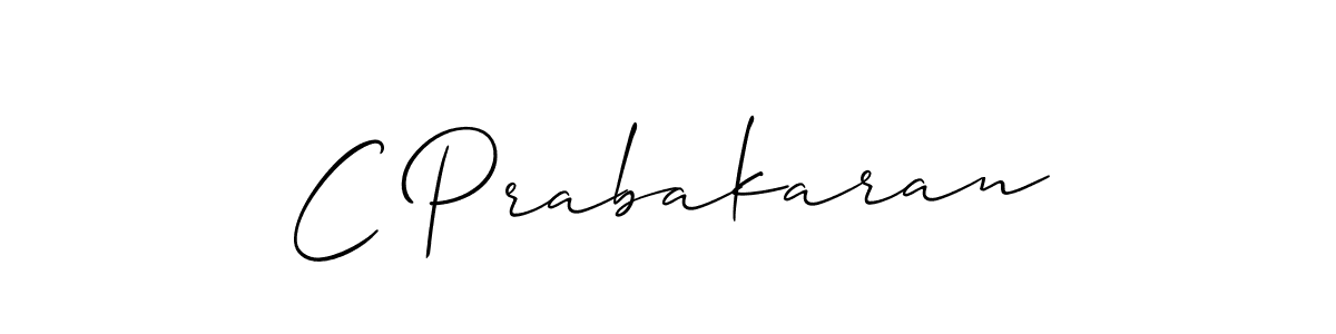 It looks lik you need a new signature style for name C Prabakaran. Design unique handwritten (Allison_Script) signature with our free signature maker in just a few clicks. C Prabakaran signature style 2 images and pictures png
