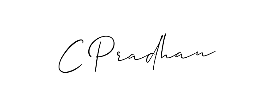 C Pradhan stylish signature style. Best Handwritten Sign (Allison_Script) for my name. Handwritten Signature Collection Ideas for my name C Pradhan. C Pradhan signature style 2 images and pictures png