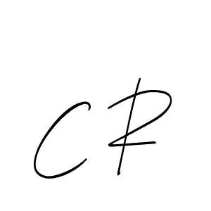 Make a beautiful signature design for name C R. Use this online signature maker to create a handwritten signature for free. C R signature style 2 images and pictures png