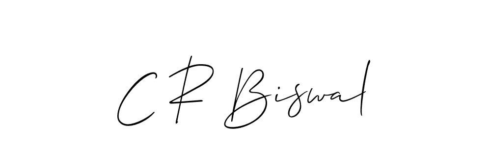 Create a beautiful signature design for name C R Biswal. With this signature (Allison_Script) fonts, you can make a handwritten signature for free. C R Biswal signature style 2 images and pictures png