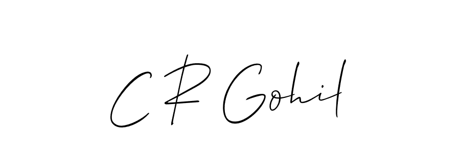 It looks lik you need a new signature style for name C R Gohil. Design unique handwritten (Allison_Script) signature with our free signature maker in just a few clicks. C R Gohil signature style 2 images and pictures png