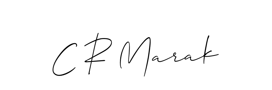 How to make C R Marak signature? Allison_Script is a professional autograph style. Create handwritten signature for C R Marak name. C R Marak signature style 2 images and pictures png
