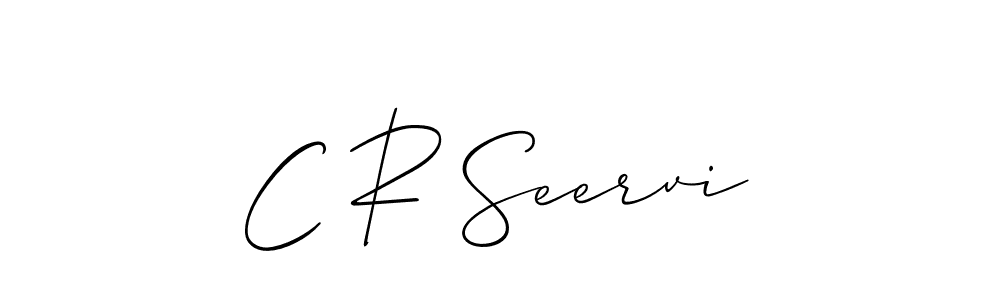 Here are the top 10 professional signature styles for the name C R Seervi. These are the best autograph styles you can use for your name. C R Seervi signature style 2 images and pictures png