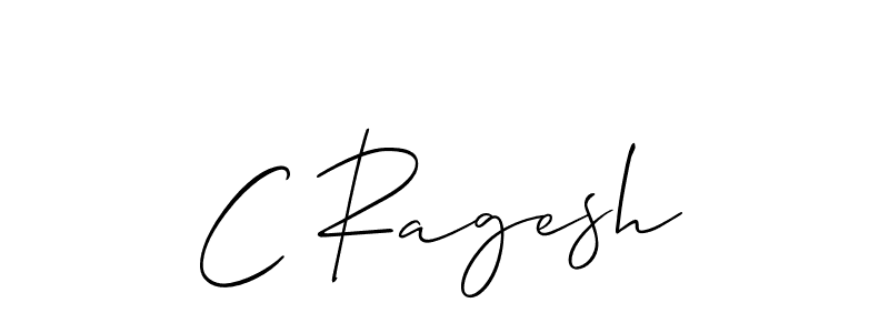 Create a beautiful signature design for name C Ragesh. With this signature (Allison_Script) fonts, you can make a handwritten signature for free. C Ragesh signature style 2 images and pictures png