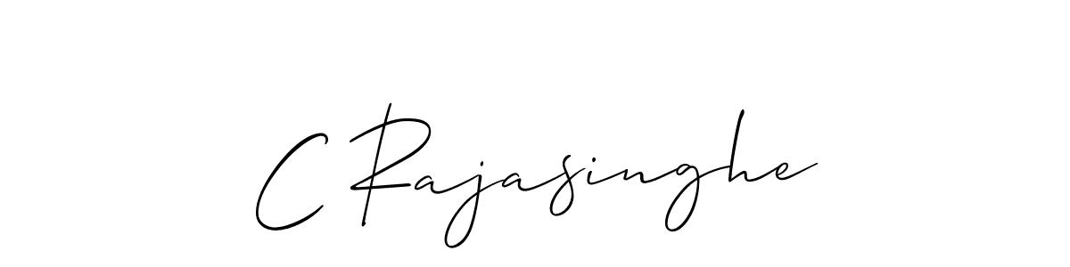 How to make C Rajasinghe signature? Allison_Script is a professional autograph style. Create handwritten signature for C Rajasinghe name. C Rajasinghe signature style 2 images and pictures png