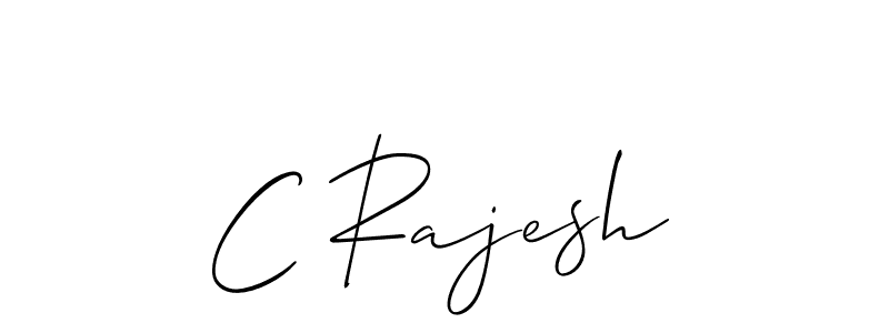 C Rajesh stylish signature style. Best Handwritten Sign (Allison_Script) for my name. Handwritten Signature Collection Ideas for my name C Rajesh. C Rajesh signature style 2 images and pictures png