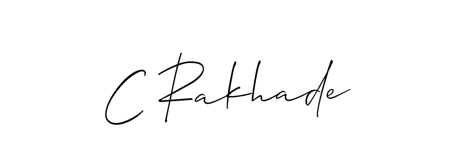 It looks lik you need a new signature style for name C Rakhade. Design unique handwritten (Allison_Script) signature with our free signature maker in just a few clicks. C Rakhade signature style 2 images and pictures png