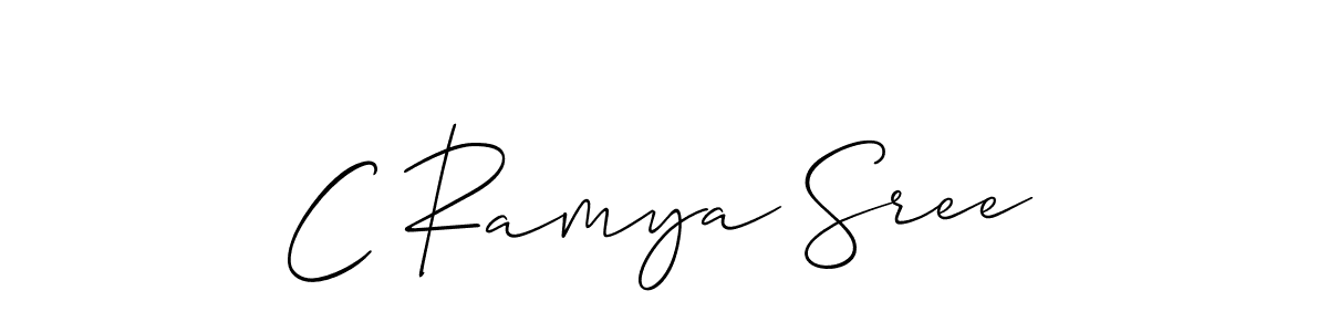 This is the best signature style for the C Ramya Sree name. Also you like these signature font (Allison_Script). Mix name signature. C Ramya Sree signature style 2 images and pictures png