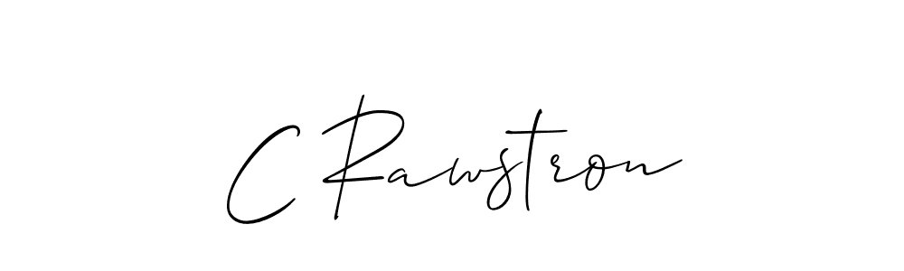 C Rawstron stylish signature style. Best Handwritten Sign (Allison_Script) for my name. Handwritten Signature Collection Ideas for my name C Rawstron. C Rawstron signature style 2 images and pictures png