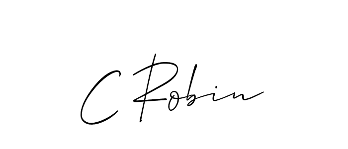 C Robin stylish signature style. Best Handwritten Sign (Allison_Script) for my name. Handwritten Signature Collection Ideas for my name C Robin. C Robin signature style 2 images and pictures png