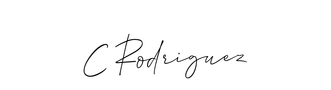 Also You can easily find your signature by using the search form. We will create C Rodriguez name handwritten signature images for you free of cost using Allison_Script sign style. C Rodriguez signature style 2 images and pictures png
