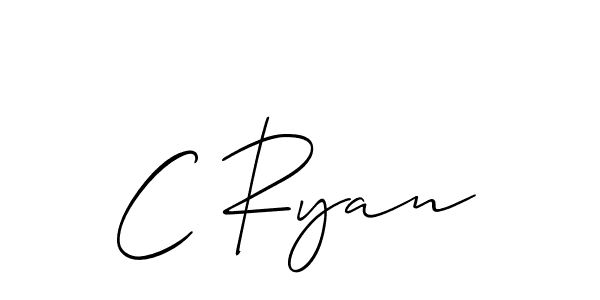 if you are searching for the best signature style for your name C Ryan. so please give up your signature search. here we have designed multiple signature styles  using Allison_Script. C Ryan signature style 2 images and pictures png