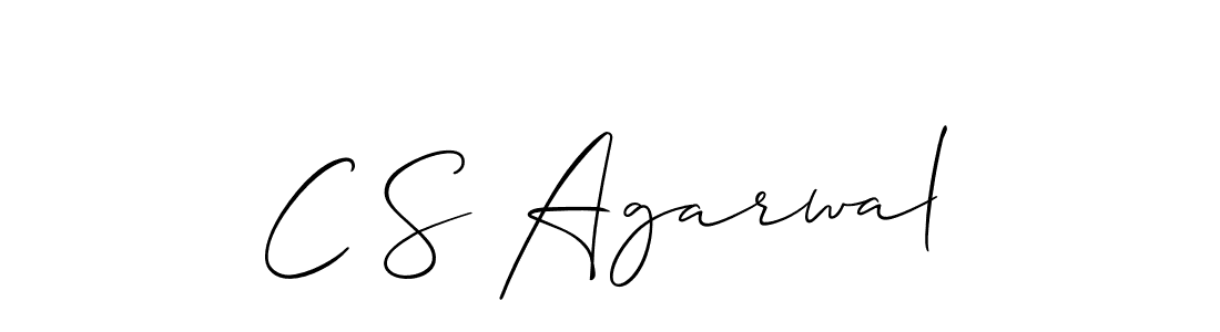 How to make C S Agarwal name signature. Use Allison_Script style for creating short signs online. This is the latest handwritten sign. C S Agarwal signature style 2 images and pictures png