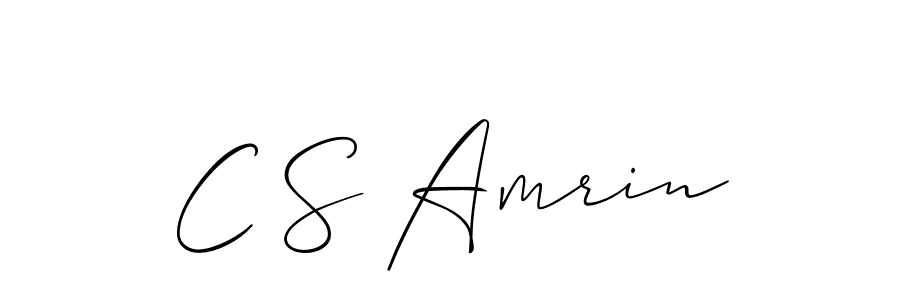 Make a short C S Amrin signature style. Manage your documents anywhere anytime using Allison_Script. Create and add eSignatures, submit forms, share and send files easily. C S Amrin signature style 2 images and pictures png