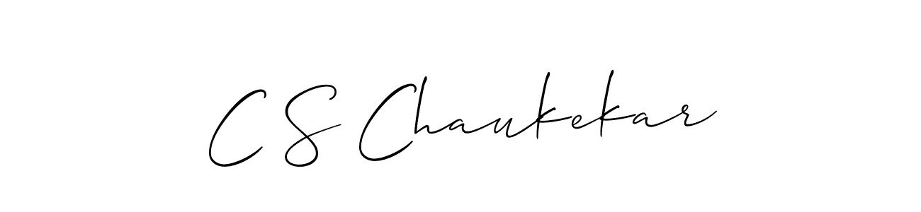Once you've used our free online signature maker to create your best signature Allison_Script style, it's time to enjoy all of the benefits that C S Chaukekar name signing documents. C S Chaukekar signature style 2 images and pictures png