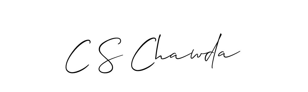 Make a beautiful signature design for name C S Chawda. Use this online signature maker to create a handwritten signature for free. C S Chawda signature style 2 images and pictures png