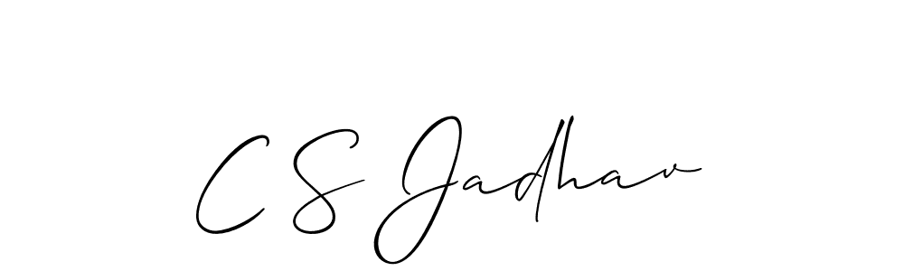 You can use this online signature creator to create a handwritten signature for the name C S Jadhav. This is the best online autograph maker. C S Jadhav signature style 2 images and pictures png