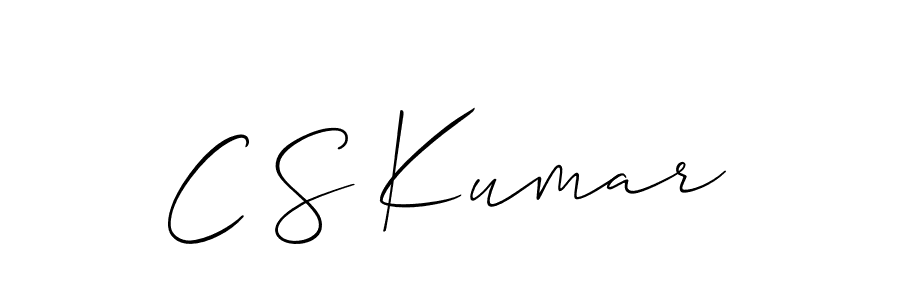 Best and Professional Signature Style for C S Kumar. Allison_Script Best Signature Style Collection. C S Kumar signature style 2 images and pictures png