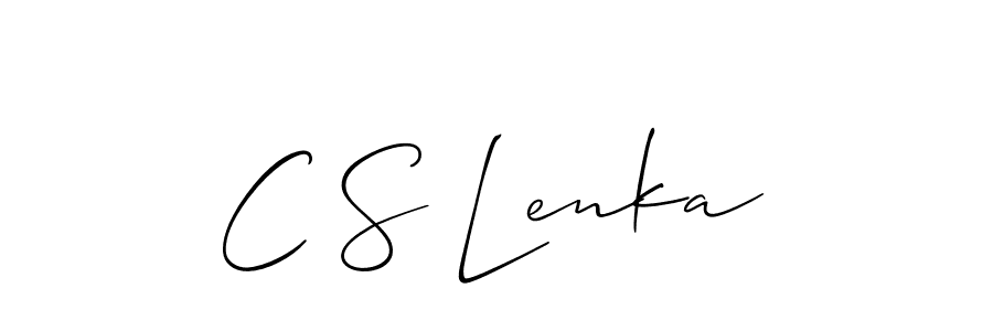 Best and Professional Signature Style for C S Lenka. Allison_Script Best Signature Style Collection. C S Lenka signature style 2 images and pictures png