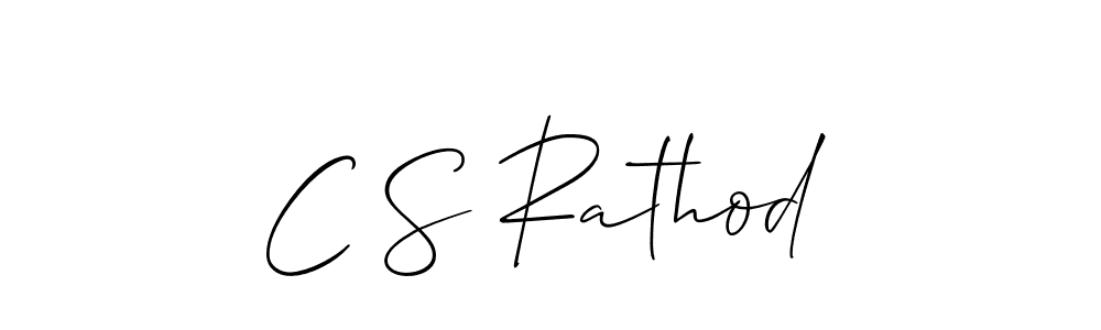 Create a beautiful signature design for name C S Rathod. With this signature (Allison_Script) fonts, you can make a handwritten signature for free. C S Rathod signature style 2 images and pictures png