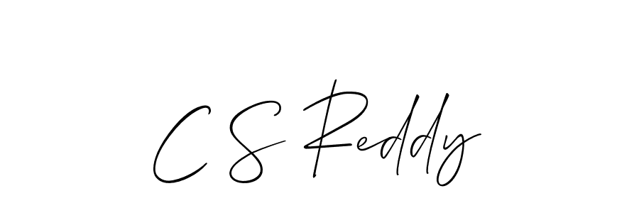 if you are searching for the best signature style for your name C S Reddy. so please give up your signature search. here we have designed multiple signature styles  using Allison_Script. C S Reddy signature style 2 images and pictures png